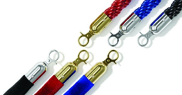Barrier posts ropes