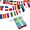 Ghirlandă cu 28 de stegulețe ale statelor membre ale Uniunii European, lungime 8 metri
