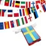 Ghirlandă cu 28 de stegulețe ale statelor membre ale Uniunii European, lungime 8 metri