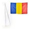 Flag of Romania 60/90 cm. for outdoor use and wooden stick 130 cm.