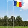 Budget aluminium flagpole with ground sleeve