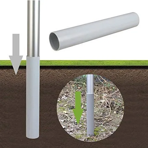 Budget aluminium flagpole with ground sleeve