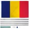 Budget aluminium flagpole with ground sleeve