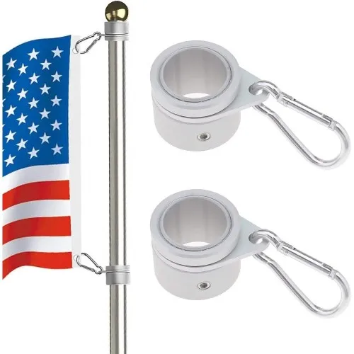 Metal anti-twist mechanism for the flag