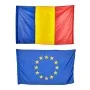 Steagurile României și UE 90/135 cm. pentru exterior