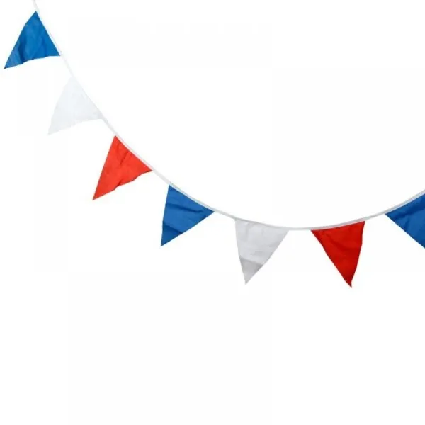 Fencing tape - a garland of triangular flags in the color of your choice