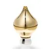 Pvc decorative flagpole top onion/drop type - gold