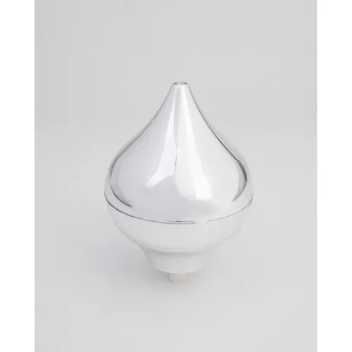 Pvc decorative flagpole top onion/drop type - Silver