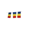 Flags of Romania bunting garland, 30 flags 15/21 cm. in 9 meters