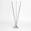 Chrome desk flag stand with three flags 15/21 cm.