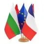 5 stegulețe pentru birou 15 x 21 cm cu suport din lemn