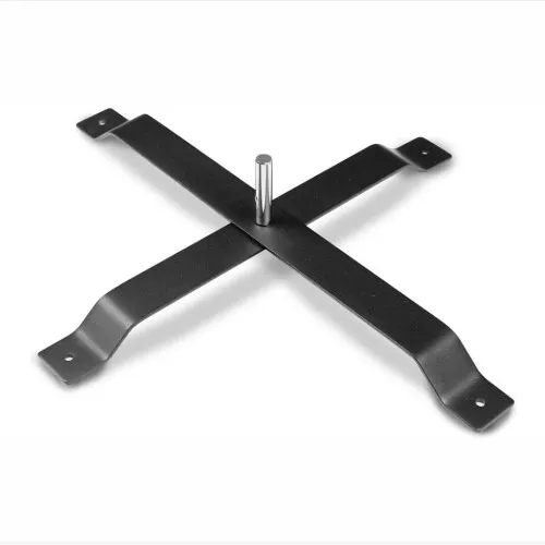 Steel cross base
