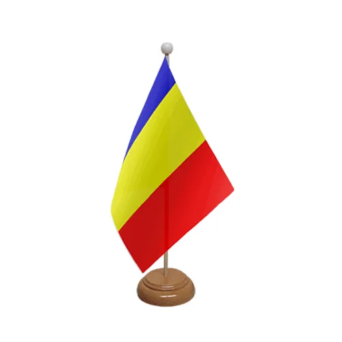 Suport din lemn pentru steguleț de birou 15 x 21 cm