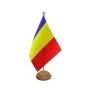 Suport din lemn pentru steguleț de birou 15 x 21 cm
