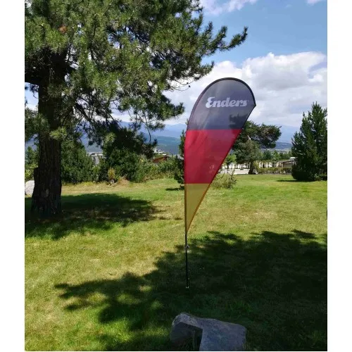 Beach flag Drop type size M - 90/200 cm.