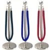 Velvet barrier post rope with chrome ends