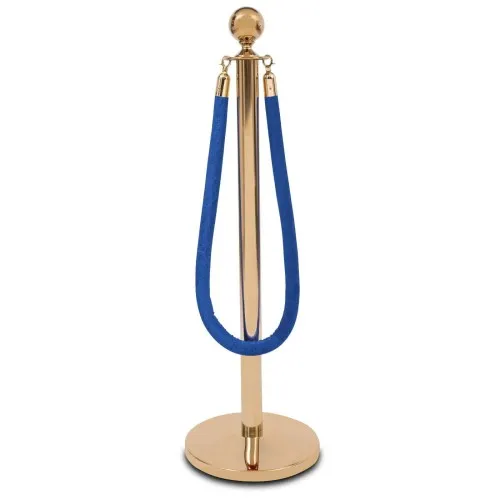 Velvet rope with gold ends