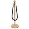 Velvet rope with gold ends