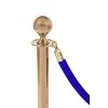 Velvet rope with gold ends