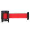 Retractable barrier belt cassete with red tape 220 cm.