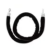 Velvet barrier post rope with chrome ends