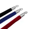 Velvet barrier post rope with chrome ends