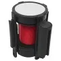 Retractable barrier belt cassete with red tape 220 cm.