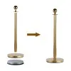 Gold post & rope barrier kit