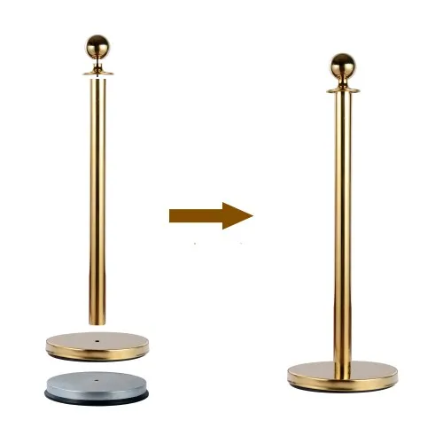 Gold post & rope barrier kit
