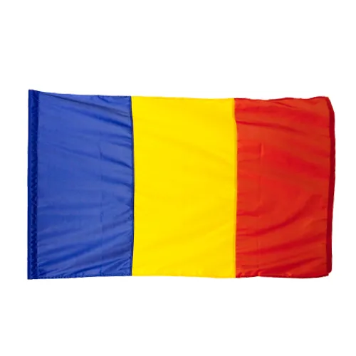 Steag România 60 x 90 cm. pentru exterior cu țăruș de lemn 130 cm.