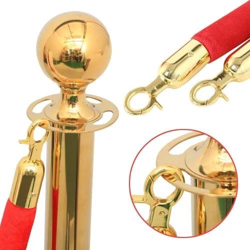 Gold post & rope barrier kit