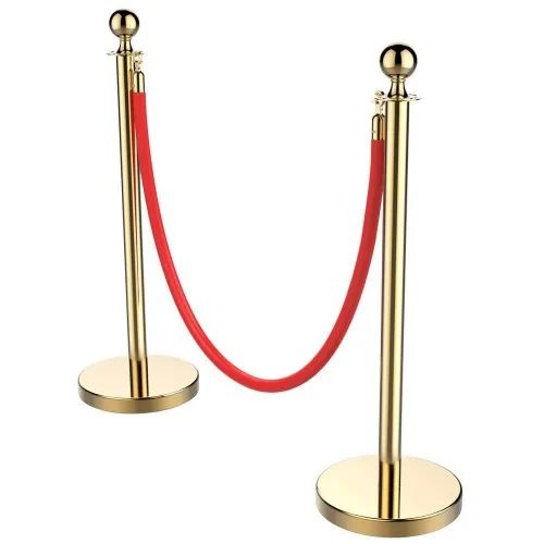 Gold post & rope barrier kit