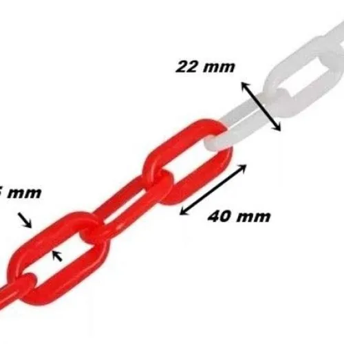 PVC chain for PVC queuing barrier post - 25 meters