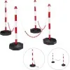PVC Queuing barrier post with water base