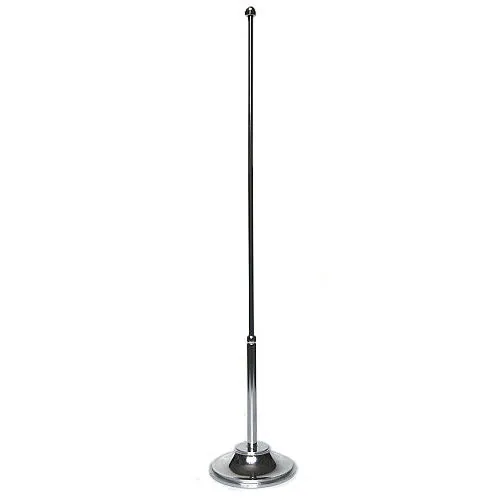 Chrome desk flag stand for flag 15/21 cm.