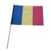 Flag of Romania 15/21 cm. with a wooden stick