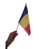 Flag of Romania 15/21 cm. with a wooden stick