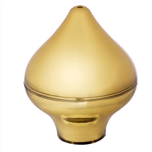 Pvc decorative flagpole top onion/drop type - gold