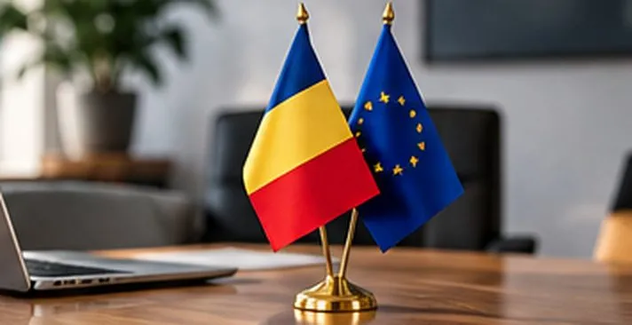 Stegulețe de birou România și Uniunea Europeană 15 × 21 cm